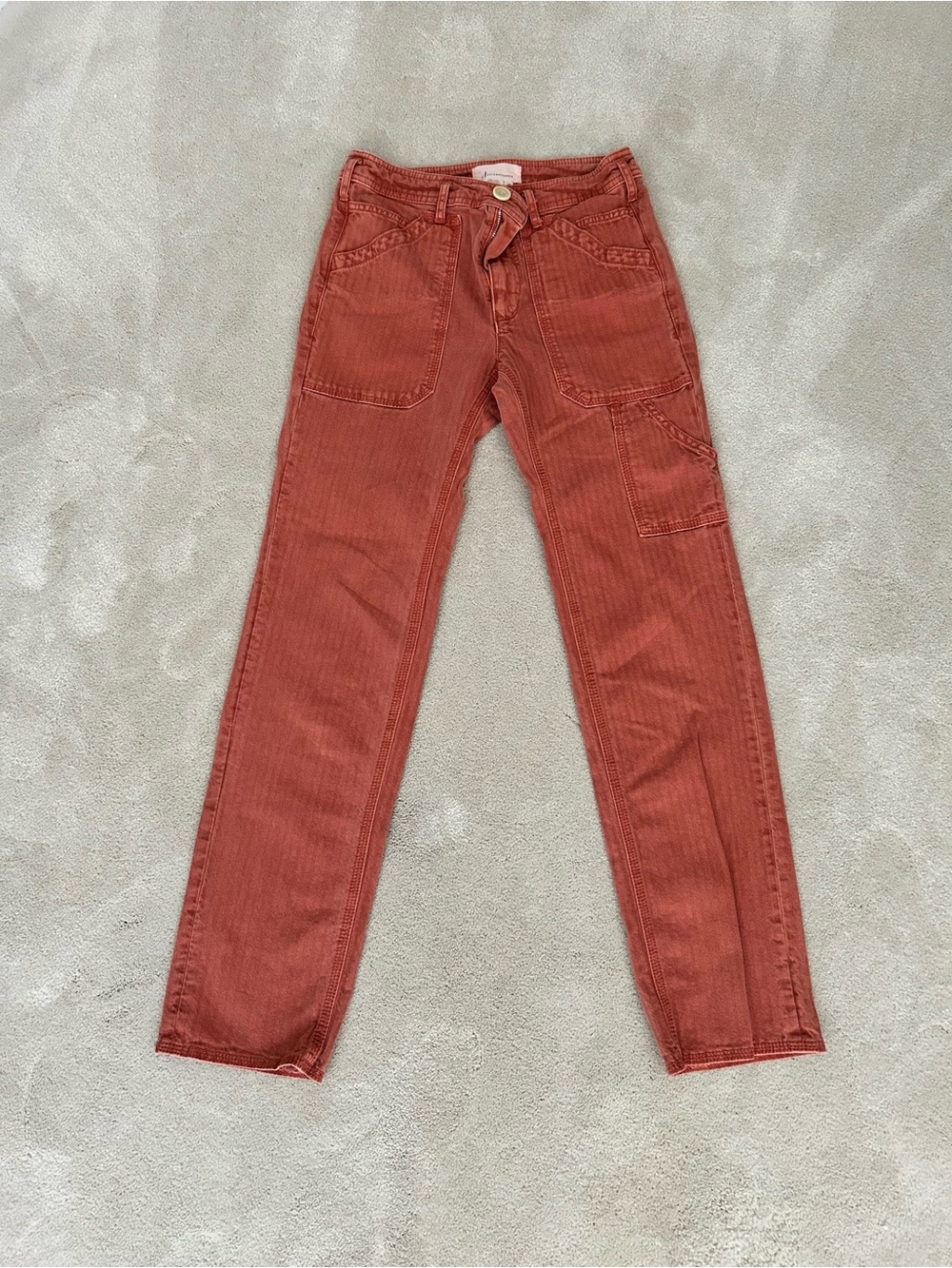 Anthropologie Women's Straight-Leg Jeans in Rust